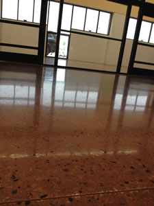 Stained Polished Floor Detail